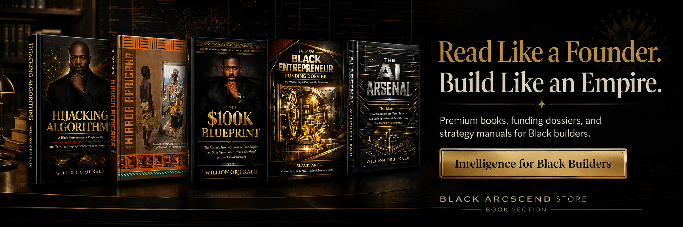 Black Arcscend Store — premium books, dossiers and manuals for Black builders